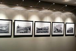 A display of photographs in the Multipurpose Room
