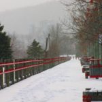 The boardwalk in winter